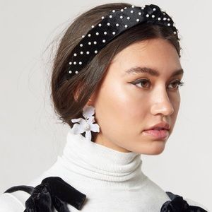 Lele Sadoughi Brand New Slim Jet Pearl🖤Designer🤍